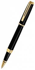 Ручка роллер WATERMAN Exception Slim (S0636990) Black GT (F) чернила: черный латунь позолота 23.3К