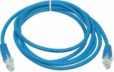 Сетевой кабель Patch cord molded 5E Copper 1m Blue